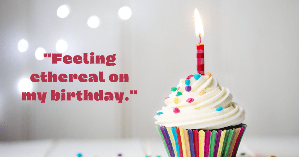 Aesthetic birthday captions for yourself designed to inspire and reflect on personal growth.