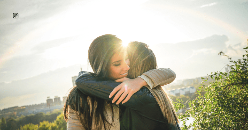 Emotional hug captions expressing love, gratitude, and appreciation for parents.