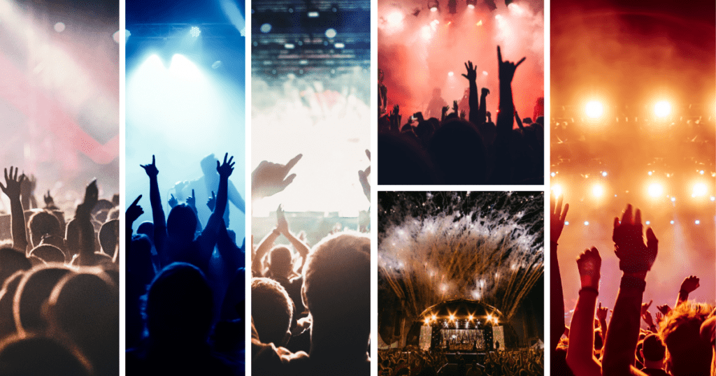 Unique Instagram captions for music and concert lovers expressing passion and rhythm.