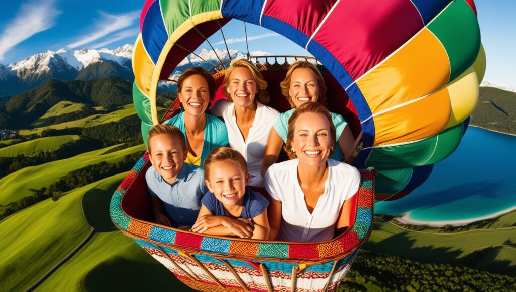 Hot air balloon Instagram captions for families enjoying an unforgettable experience together.