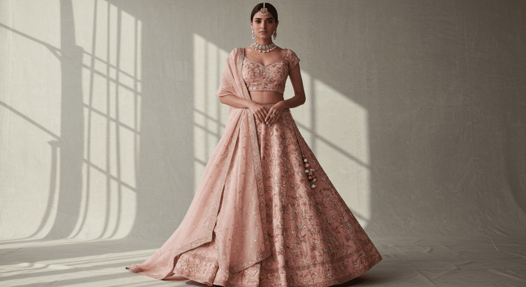 Stylish Lehenga Captions