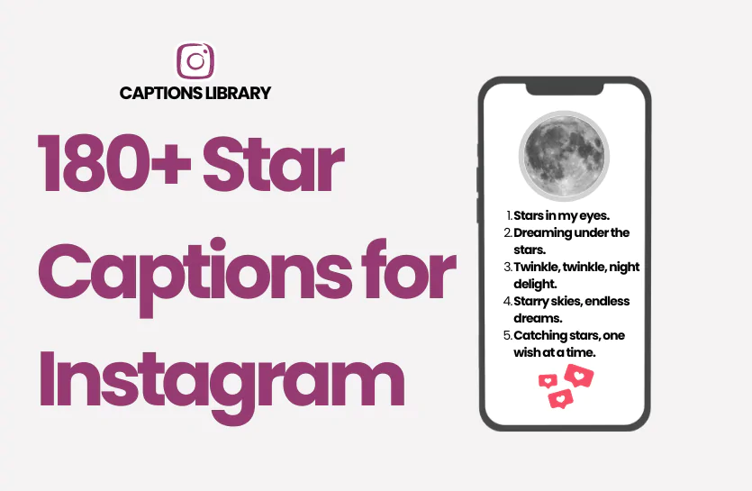 180+ Star Captions for Instagram