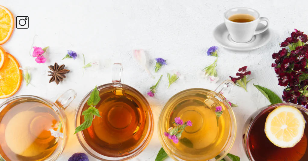 "Tea Captions for Instagram to complement your relaxing tea moments and cozy vibes."