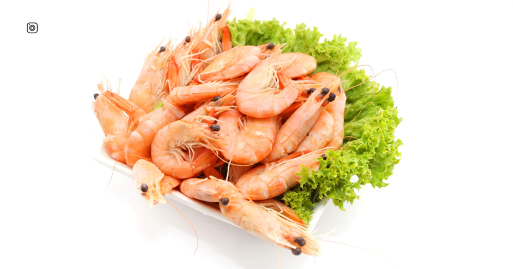 "Prawns Captions for Instagram posts celebrating seafood moments."