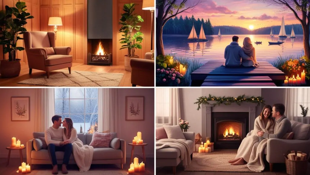 Cozy nights captions that capture the warmth and tranquility of evening moments.